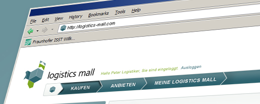 Screenshot eines Logistics Mall Profils